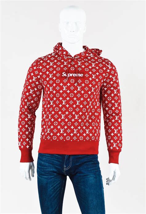 louis vuitton supreme red hoodie fake|Louis Vuitton supreme jumper.